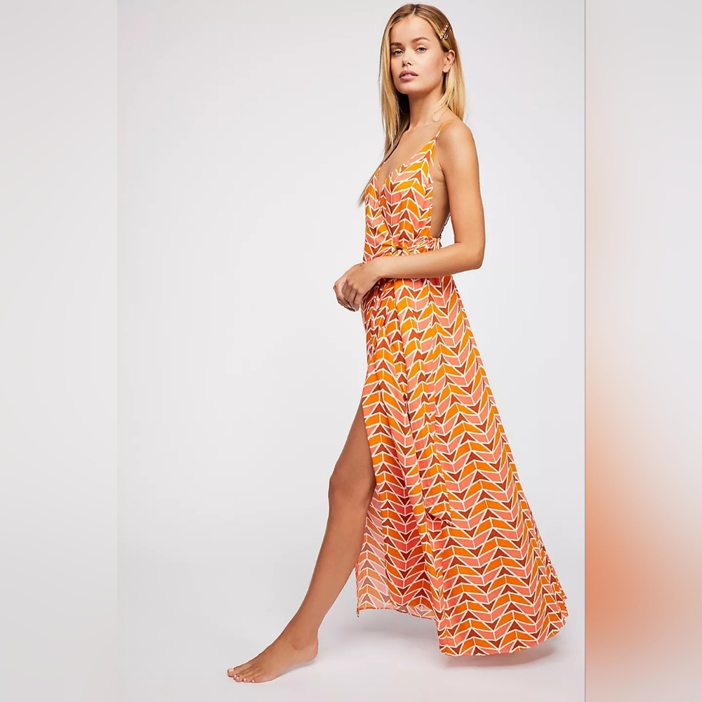 Free People Tie Front Dress